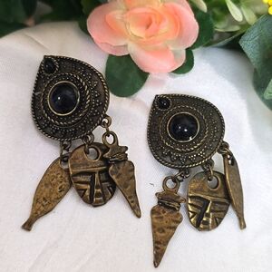 Vintage Earrings Signed Blanca Clip